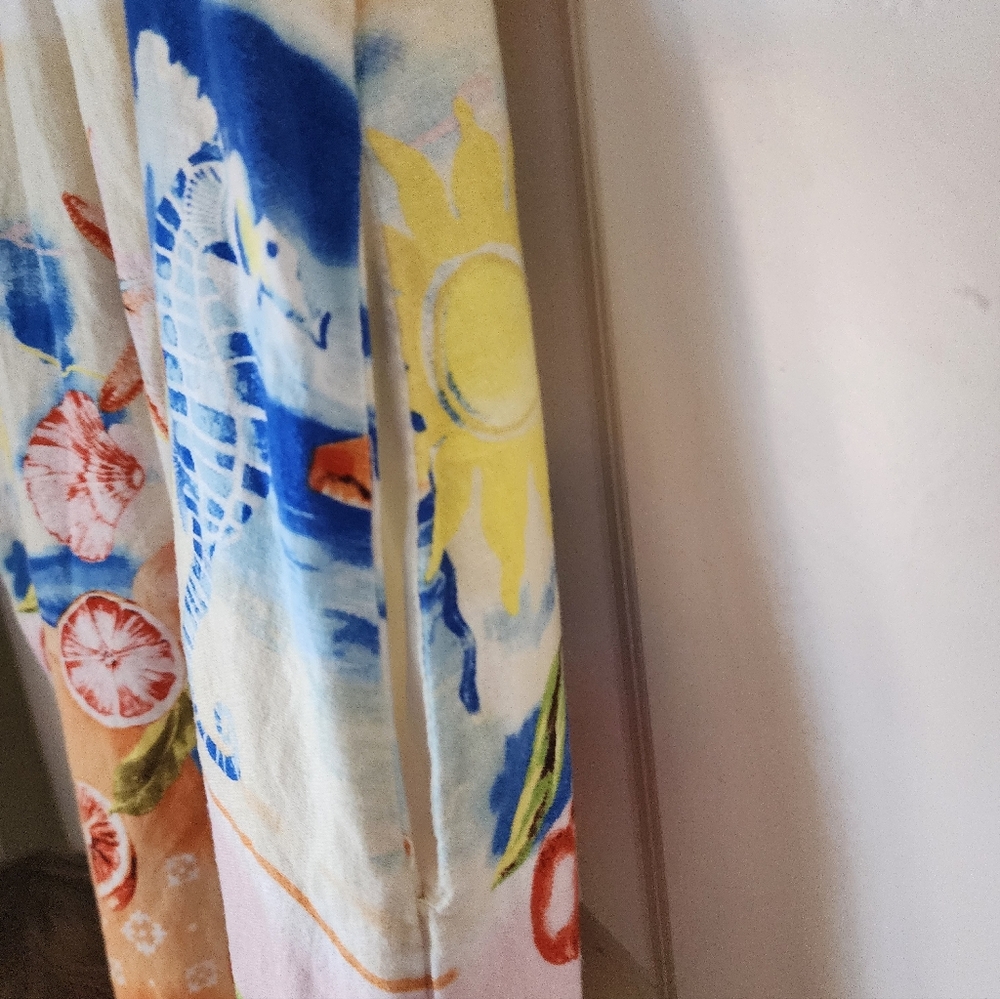 C&C California Tropical Linen Blend Maxi Dress - Picture 6 of 8